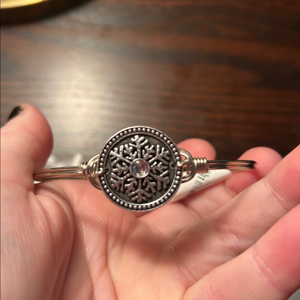 Luca + Danni Pink and Silver Snowflake Bracelet